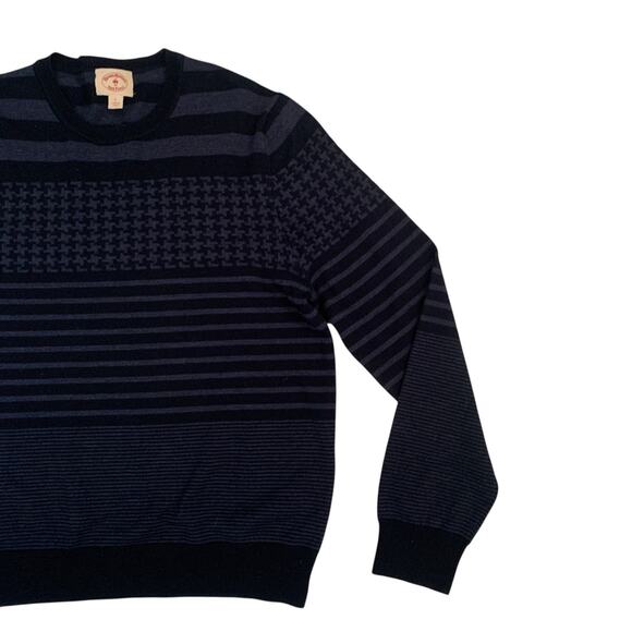 Brooks Brothers Red Fleece Men's Size L Wool Striped Pullover Knit Sweater - Picture 9 of 14